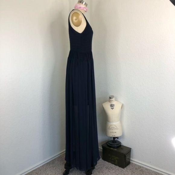 FCUK Spell On You Halter Maxi Dress Smocked Floor - Picture 5 of 9